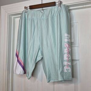 Disney Parks Mint Green Biker Shorts Size 2x